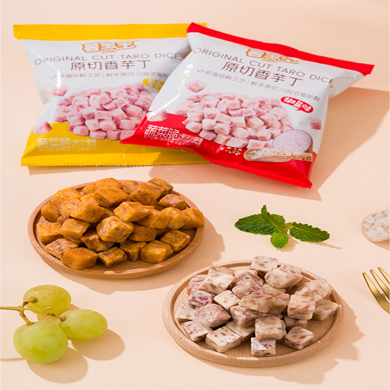 Популярные закуски из таро VF Taro Snacks, кубики таро со вкусом моря и соли.