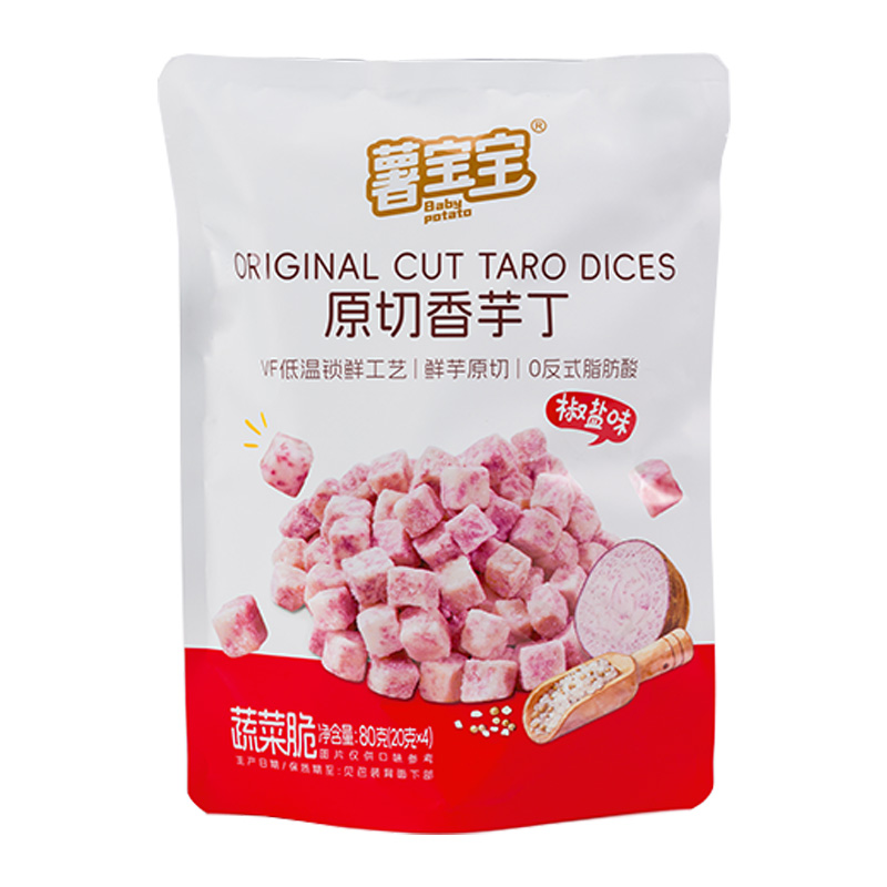 Популярные закуски из таро VF Taro Snacks, кубики таро со вкусом моря и соли.